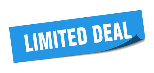 limited deal sticker. limited deal square isolated sign. limited deal label