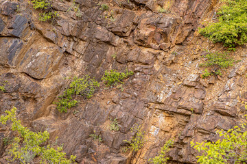 background and texture of rock quarry. Mining of stone