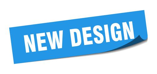 new design sticker. new design square isolated sign. new design label