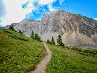 mountain landscape with blue sky