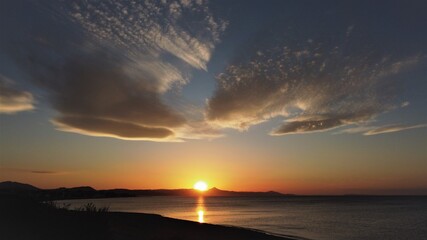 Obraz premium sunset at the beach