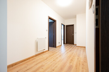 Empty room in new flat apartment, light, space.