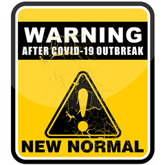 Obraz premium New normal lifestye concept, After the Coronavirus or Covid-19, sticker
