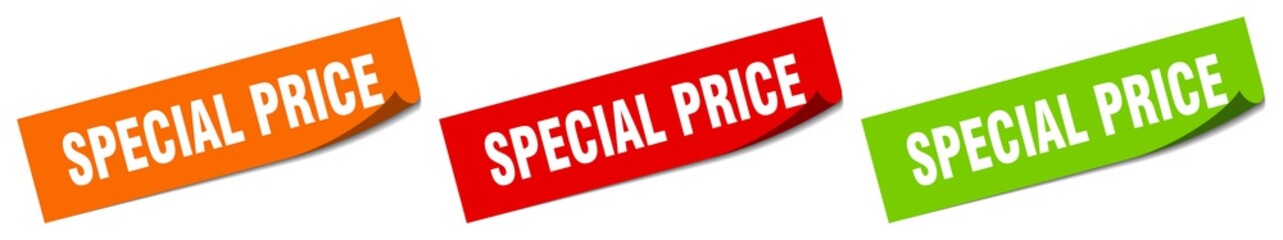 special price sticker. special price square isolated sign. special price label