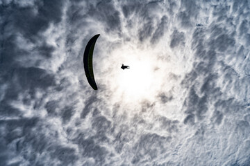 man on a parachute