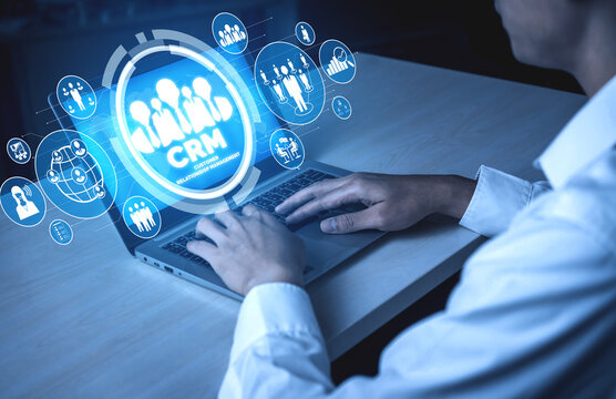 CRM Customer Relationship Management for business sales marketing system concept