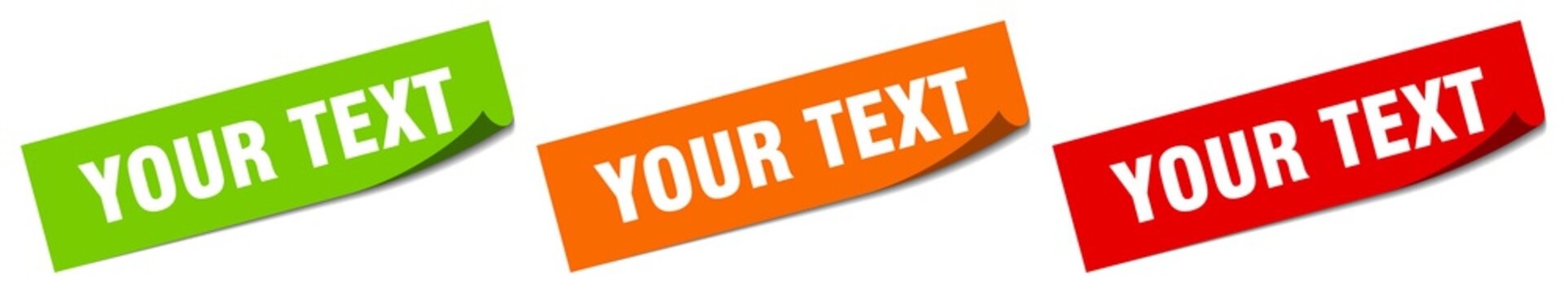 your text sticker. your text square isolated sign. your text label