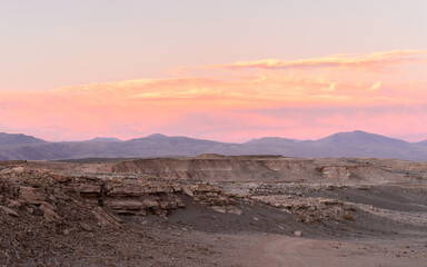 Fototapeta na wymiar It's Beautiful nature of of the Atacama Desert, Chile.
