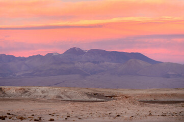 Fototapeta na wymiar It's Beautiful nature of of the Atacama Desert, Chile.