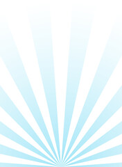 Sunlight narrow vertical abstract background. Powder blue and white color burst background.
