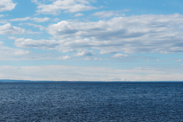 Naklejka na ściany i meble Andersön Island: The blue horizon of Lake Storsjön