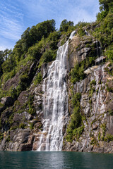 Fototapeta na wymiar It's Waterfall in Vicente Perez Rosales, Chile