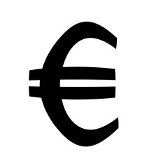 Fototapeta premium Euro symbol icon.