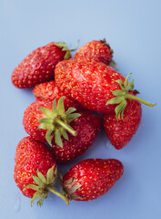 strawberries on a white background