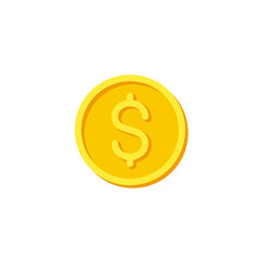 Obraz premium Dollar sign icon on white background