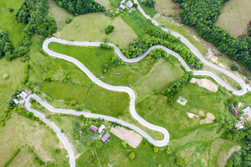 Country road at summer