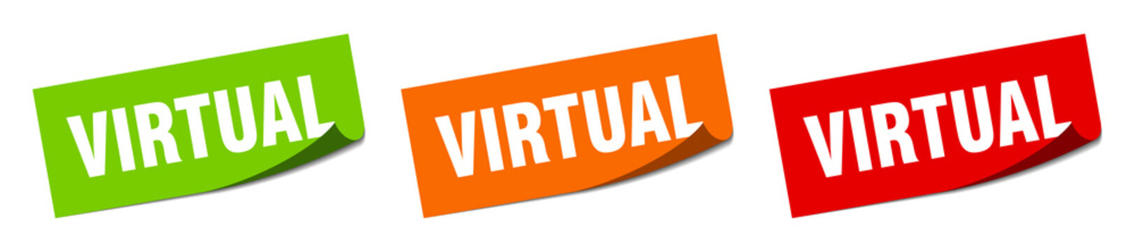 virtual sticker. virtual square isolated sign. virtual label