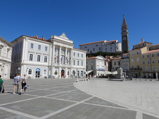 Pirano, Slovenia: Panoramica della cittadina istriana.