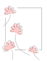 background with pink flowers