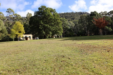 rural landscape with a house