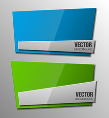 Design shape Origami vector banner