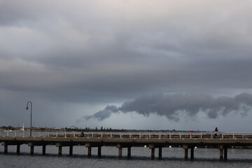 storm over the pier
