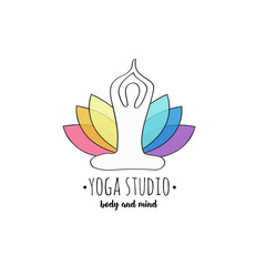 yoga logo vector