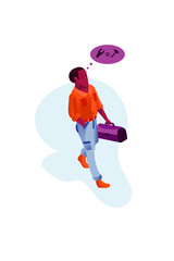 Obraz premium Vector illustration mechanic character 