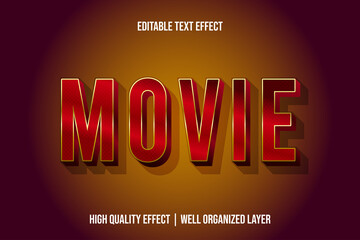 Movie Title Style 3d Text Effect