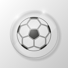 Obraz premium soccer ball icon. Sign sports games.