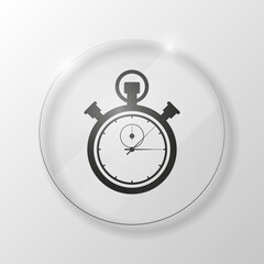 stopwatch icon. Sport clock sign