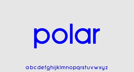 polar, modern geometric futuristic urban font	