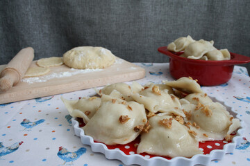 dumplings with cottage cheese & potatos