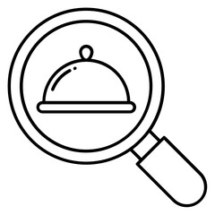 Food and Eatery Map Pin Location Concept, local restaurant location Symbol Vector Icon Design, No Contact Food Delivery Services Symbol on white background 