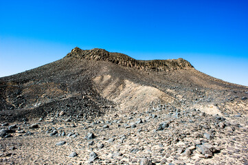 It's Black desert, Bahariya Oasis area, Egypt, Africa