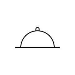 Outline dish icon.Dish vector illustration. Symbol for web and mobile