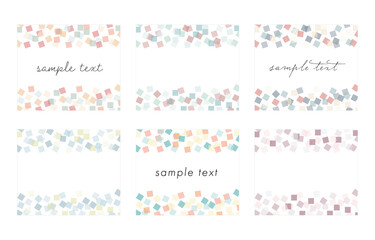 背景のセット／バナー／素材／フレーム