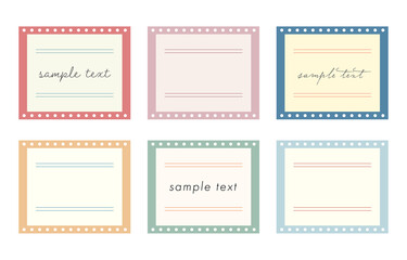 背景のセット／バナー／素材／フレーム