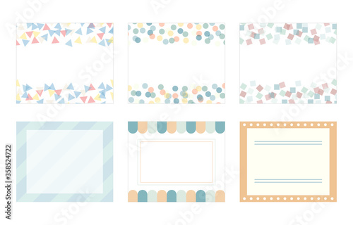 背景のセット バナー 素材 フレーム Wall Mural Wallpaper Murals Yugoro