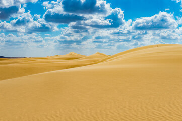It's Dunes in the Sahara desert in Egypt