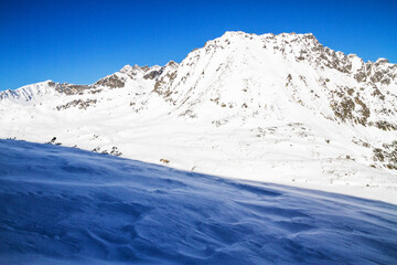 Winter trail mountain valley snow, High Tatra Mountains, Poland © Milosz Maslanka
