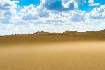 It's Spectacular view of the Sahara desert, Egypt