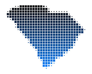 Karte von South Carolina © Robert Biedermann