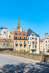 Metz, France, view from Moyen bridge