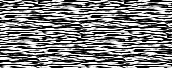 Hand drawn seamless pattern. Vector texture, endless background painted by ink. Black and white abstract grunge sketch