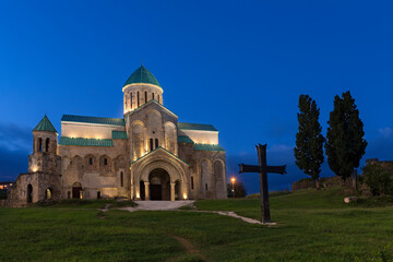 Fototapeta premium Bagrati Cathedral at the twilight, Kutaisi, Georgia