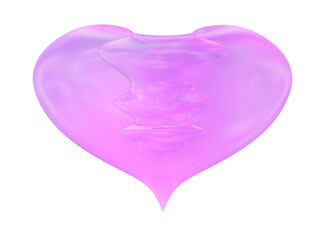 Valentine Heart Shape Love Symbol Glass Translucent