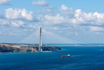 Yavuz Sultan Selim Bridge in Istanbul, Turkey.