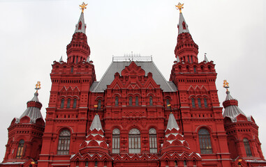Fototapeta na wymiar red square in moscow