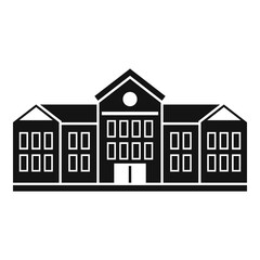 Student university icon. Simple illustration of student university vector icon for web design isolated on white background